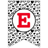 かわいいハートバンティングバナー バンティングフラッグ (第1の旗)