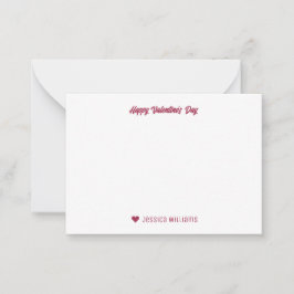 かわいいハートパターンキュピッドバウ矢印バレンタインデー ノートカード