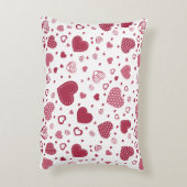 かわいいハートパターン アクセントクッション (裏面(縦))