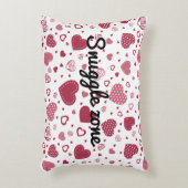 かわいいハートパターン アクセントクッション (正面(垂直))