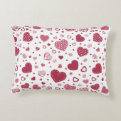 かわいいハートパターン アクセントクッション (裏面)
