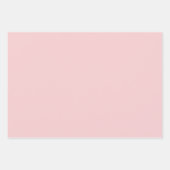 かわいいハートピンク ラッピングペーパーシート (正面3)