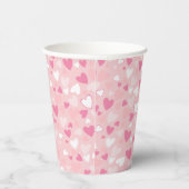 かわいいハートピンク 紙コップ (右)