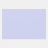 かわいいハートブルー ラッピングペーパーシート (正面3)