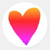 かわいいハートプランナーシール ラウンドシール (正面)