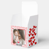 かわいいハートマーク  ママ いつもありがとう！ 母の日 フォト ギフト フェイバーボックス (オープン)
