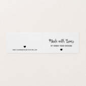 かわいいハートメイドの愛つるラベル 名刺 (外部フラット)