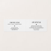 かわいいハートメイドの愛つるラベル 名刺 (内部フラット)