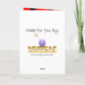 かわいいハートラディバグカード カード (裏面)