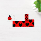 かわいいハートラディバグギフトラベル (デスク)