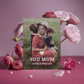 かわいいハートラブユーママ 母の日の写真 カード