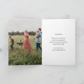 かわいいハートラブユーママ 母の日の写真 カード (内部)