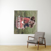 かわいいハートラブユーママ 母の日写真 タペストリー (インサイチュ(横))