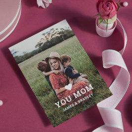 かわいいハートラブユーママ 母の日 フォト カード