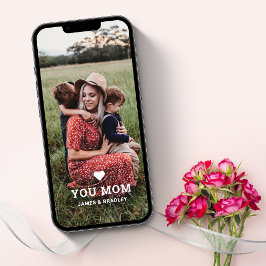 かわいいハートラブユーママ 母の日 フォト カード