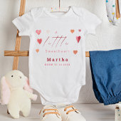 かわいいハートリトルスウィートアー生まれたばかりのト ベビーボディスーツ