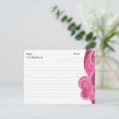 かわいいハートレシピカード ポストカード (スタンド正面)