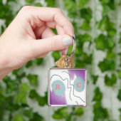 かわいいハート名KEYCHAIN キーホルダー (手)