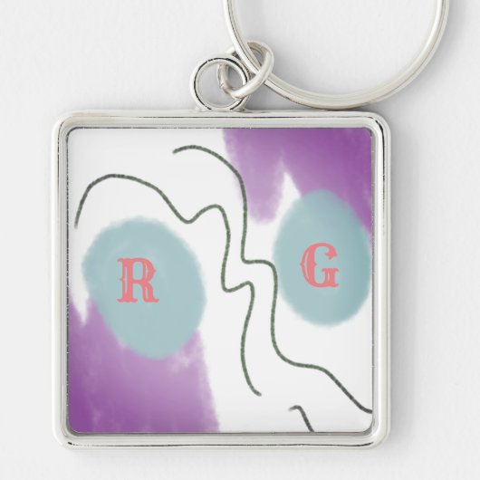 かわいいハート名KEYCHAIN キーホルダー (正面)