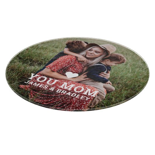 かわいいハート愛あなた母の日の写真 カッティングボード (角)