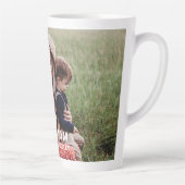 かわいいハート愛あなた母の日の写真 カフェラテマグ (右)