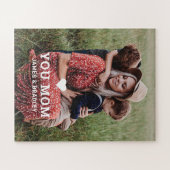 かわいいハート愛あなた母の日の写真 ジグソーパズル (横)