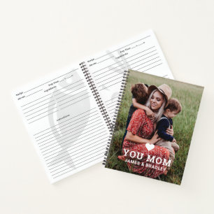 かわいいハート愛あなた母の日の写真 ノートブック