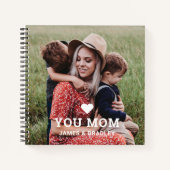 かわいいハート愛あなた母の日の写真 ノートブック (正面)