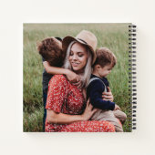 かわいいハート愛あなた母の日の写真 ノートブック (裏面)