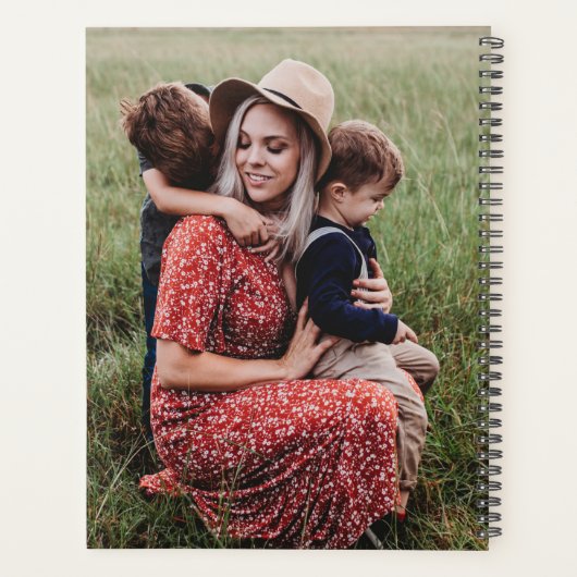 かわいいハート愛あなた母の日の写真 プランナー手帳 (裏面)