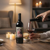 かわいいハート愛あなた母の日の写真 ワインラベル