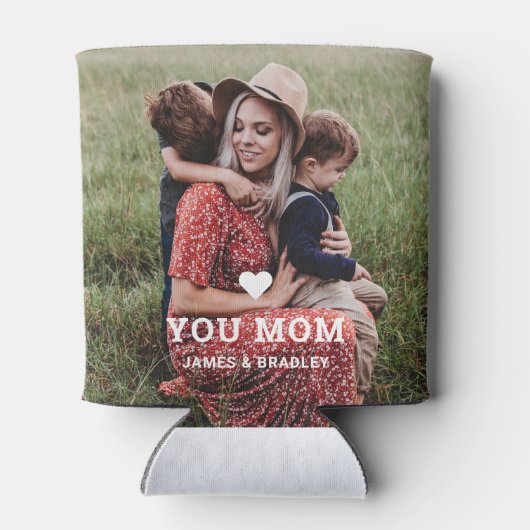 かわいいハート愛あなた母の日の写真 缶クーラー (裏面)