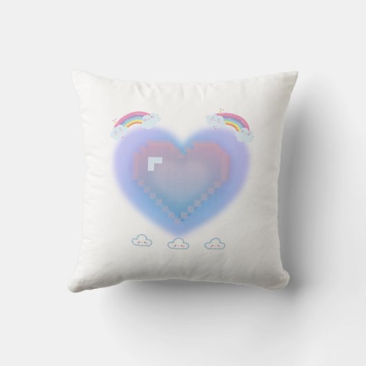 かわいいハート枕 クッション (裏面)