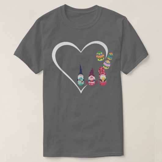 かわいいハート格言ハグスバニーハッピーイースターエッグハンティ Tシャツ (デザイン正面)