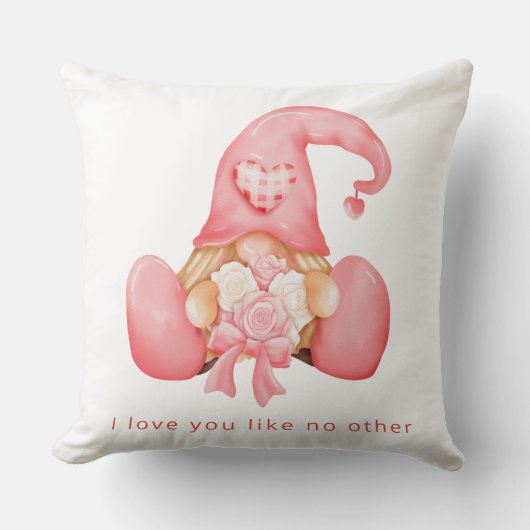 かわいいハート格言バレンタニパーソナライズされたー写真 クッション (正面)