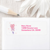 かわいいハート棒つきキャンデー ラベル (インサイチュ)