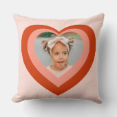 かわいいハート母の日のカスタム写真 クッション (正面)