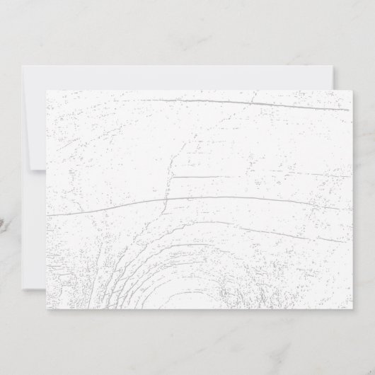 かわいいハート波曲線の渦巻き写真の保存日付 招待状 (裏面)