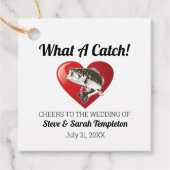 かわいいハート結婚の魚が何というキャッチ フェイバータグ (正面)