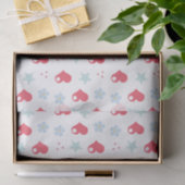 かわいいハート花と星 薄葉紙 (ギフト)