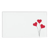 かわいいハート風船 名札 (正面)