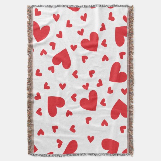 かわいいハート スローブランケット (正面縦)