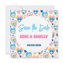 かわいいハート。フラットな感謝カード