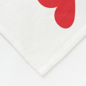 かわいいハート フリースブランケット (角)