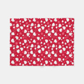 かわいいハート フリースブランケット (正面(横))