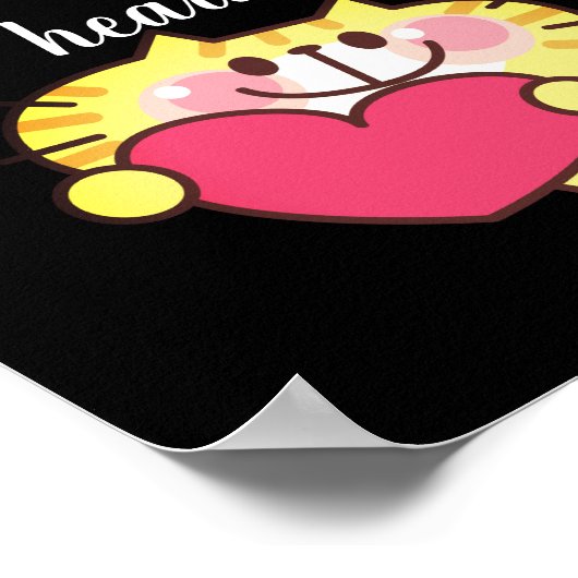 かわいいハート ポスター (角)