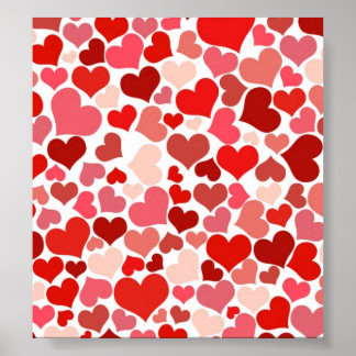 かわいいハート ポスター