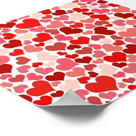 かわいいハート ポスター (角)