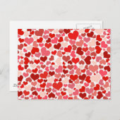 かわいいハート ポストカード (正面/裏面)