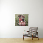 かわいいハート ママ愛してる 母の日写真 タペストリー (インサイチュ(横))